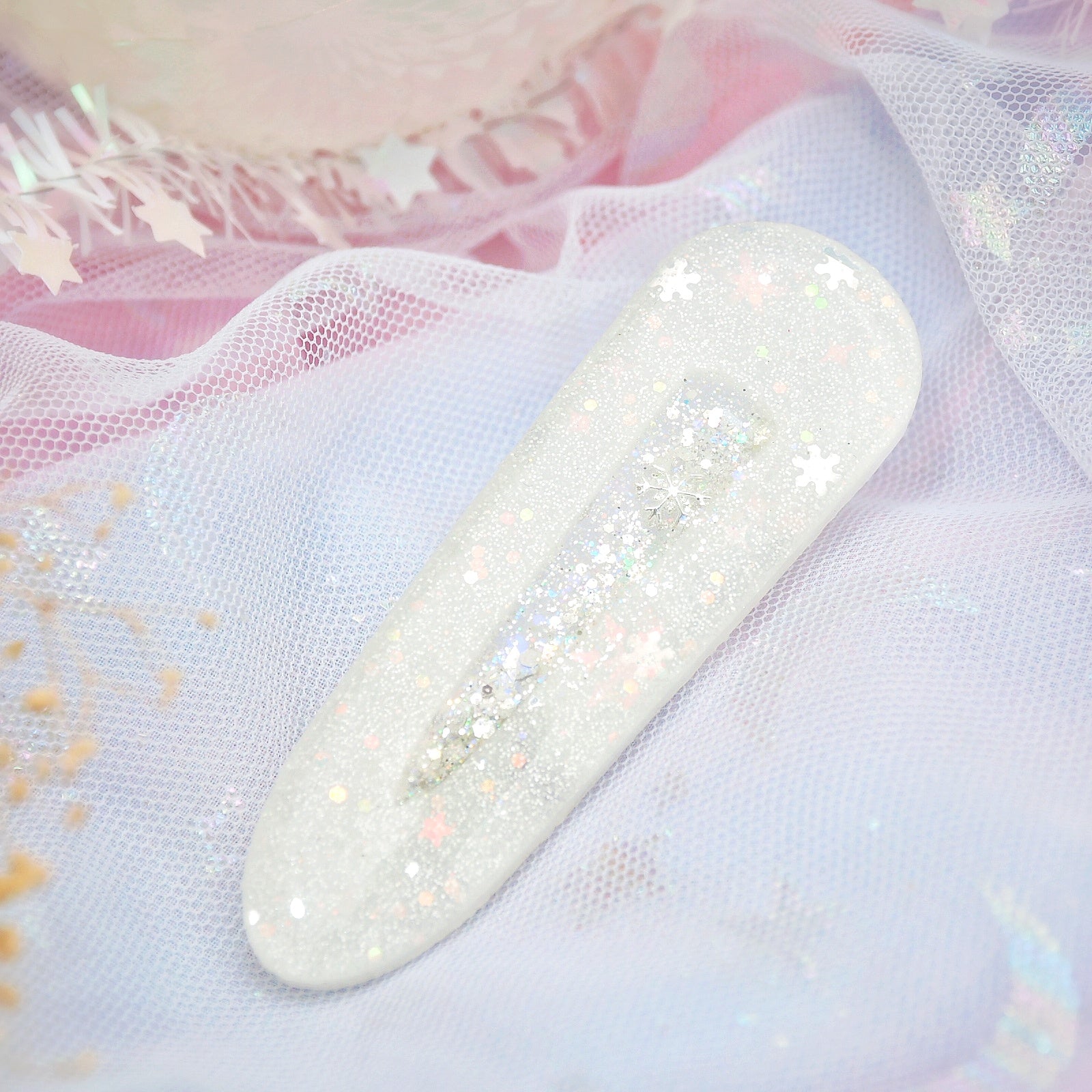 Snowstorm Barrette (Teardrop)