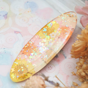 Sweet Summer Floral Shaker Barette (Oval)