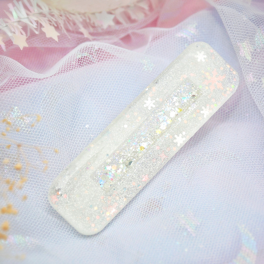 Snowstorm Barrette (Rounded Bar)