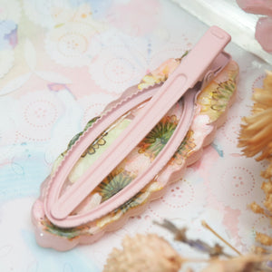 Summer Dreaming Floral Shaker Barette (Cloud)