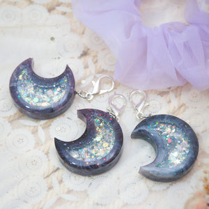 Baby Mars Charm with Lilac Organza Scrunchie