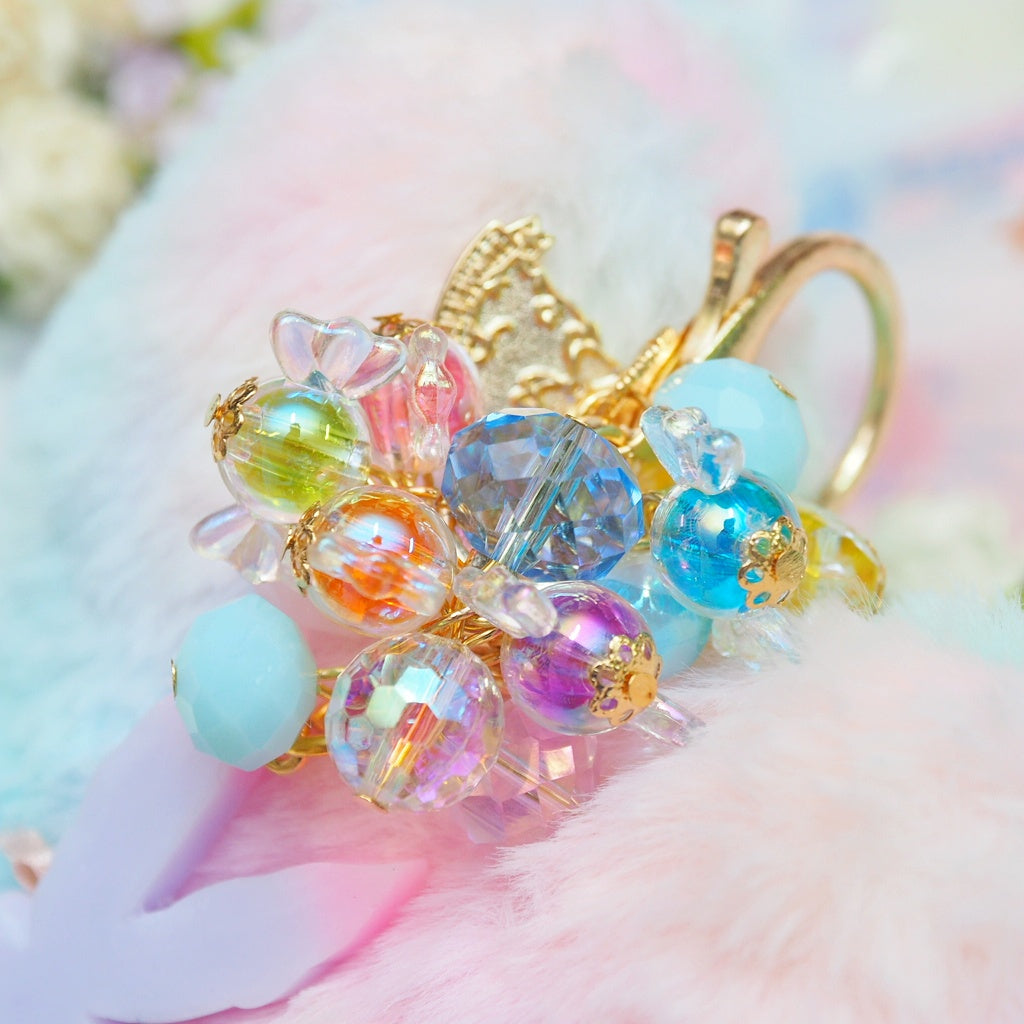 Sweet Candy Bun with Heart Puff