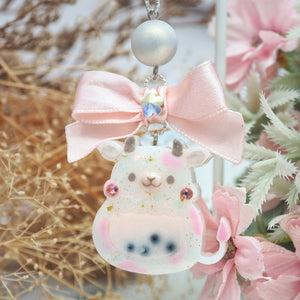 Strawberry Milk Moo Charm