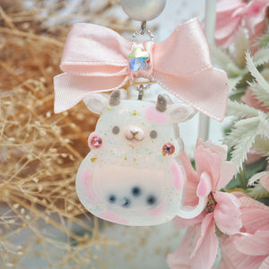 Strawberry Milk Moo Charm
