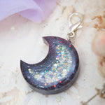 Baby Mars Charm with Lilac Organza Scrunchie