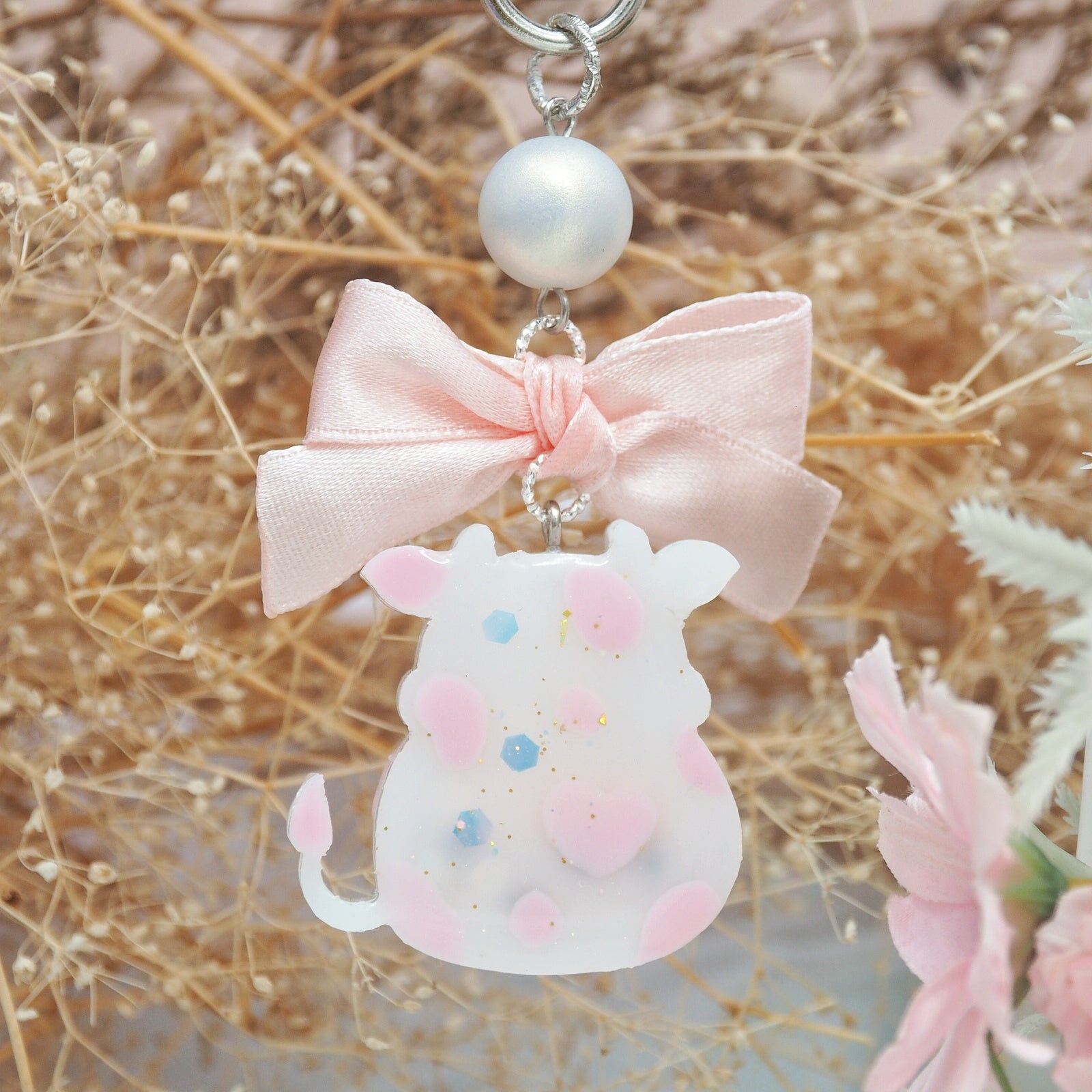 Strawberry Milk Moo Charm