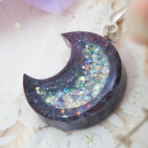 Baby Mars Charm with Lilac Organza Scrunchie