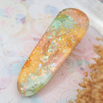 Summer Fullbloom Floral Shaker Barette (Teardrop)
