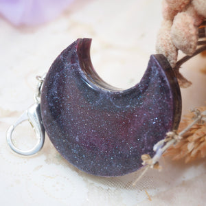 Baby Mars Charm with Lilac Organza Scrunchie