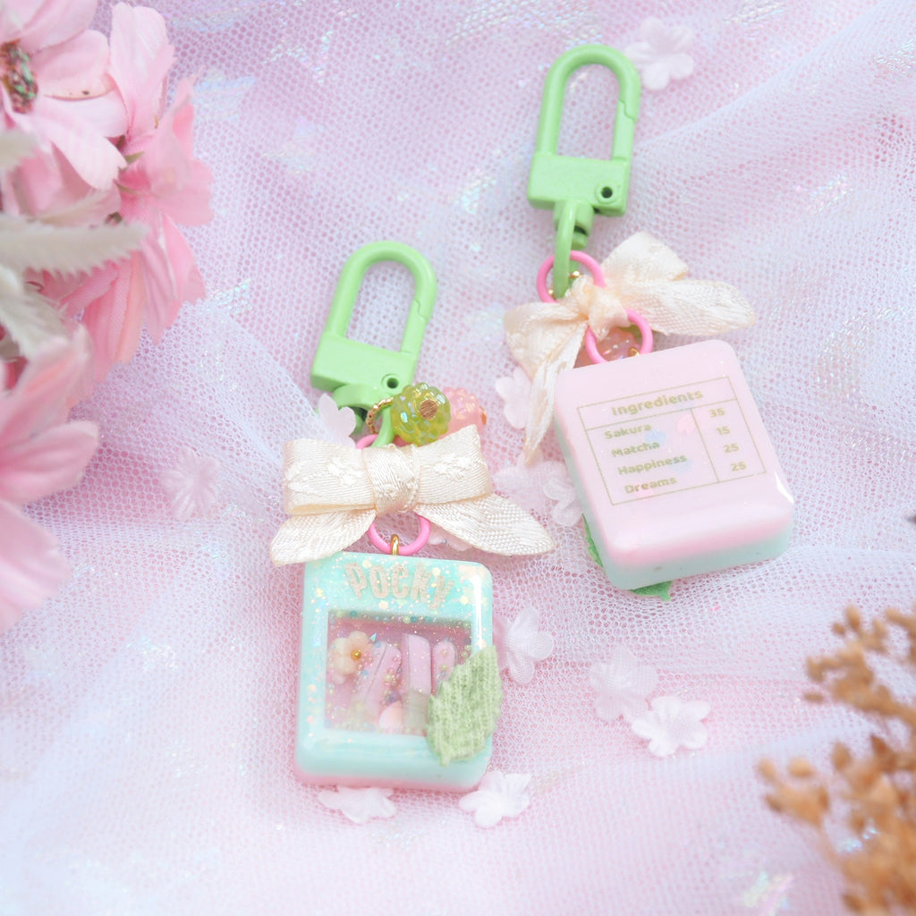 Matcha Sakura Mini Pocky Charm