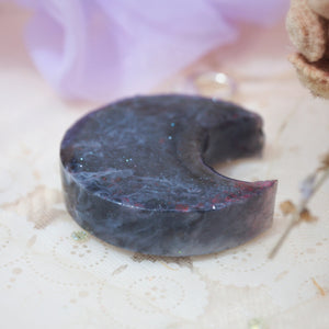 Baby Mars Charm with Lilac Organza Scrunchie