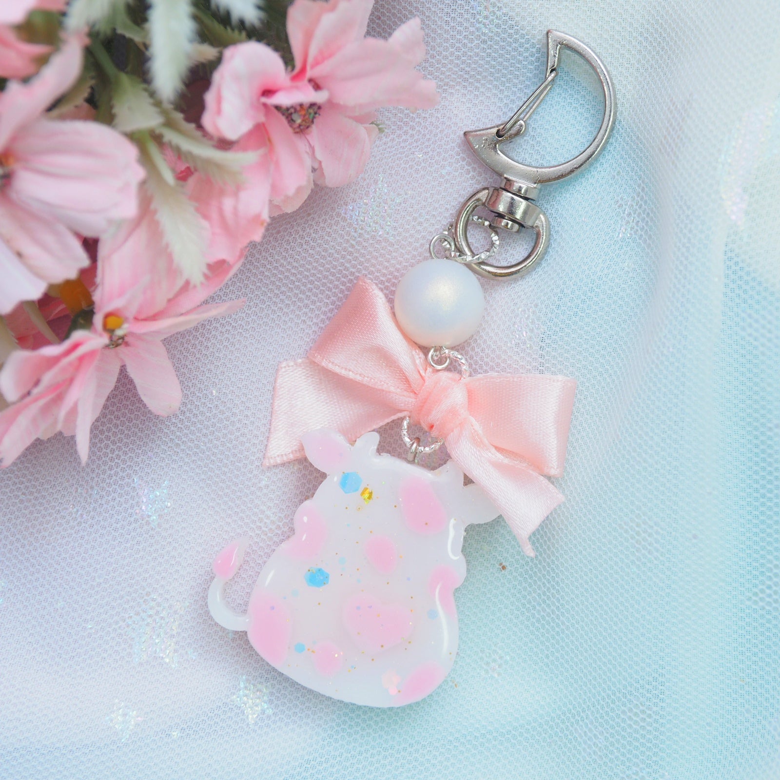 Strawberry Milk Moo Charm