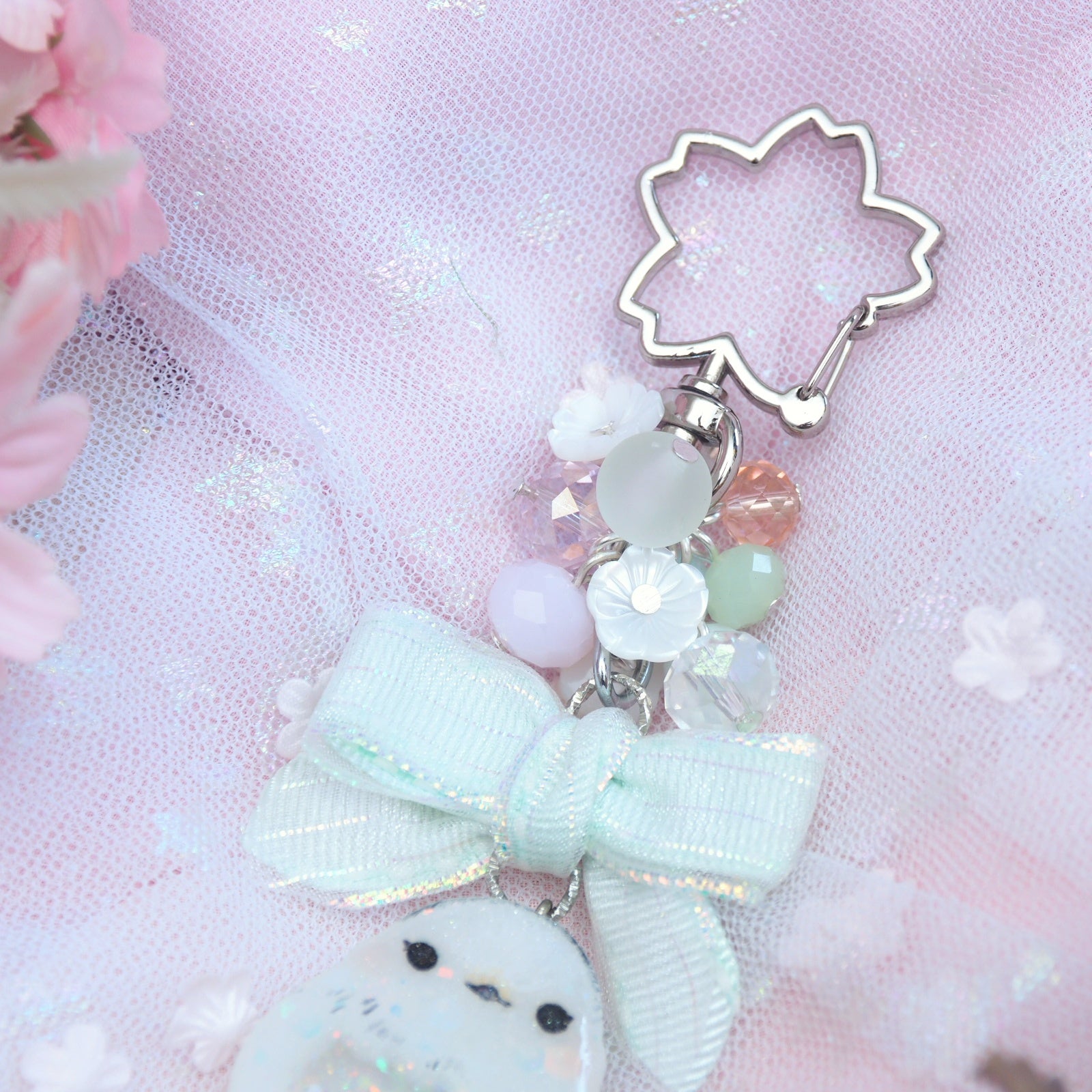 Shima Enaga Handpainted Birb Charm