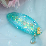 Drop of the Ocean Barrette (Oval)