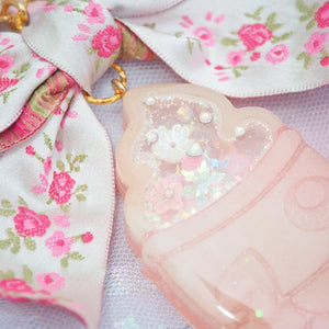 Rose Peach Taiyaki (Dry shaker charm)