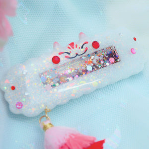 Kitsune Clasp Barrette (Cloud Bar)