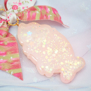 Rose Peach Taiyaki (Dry shaker charm)