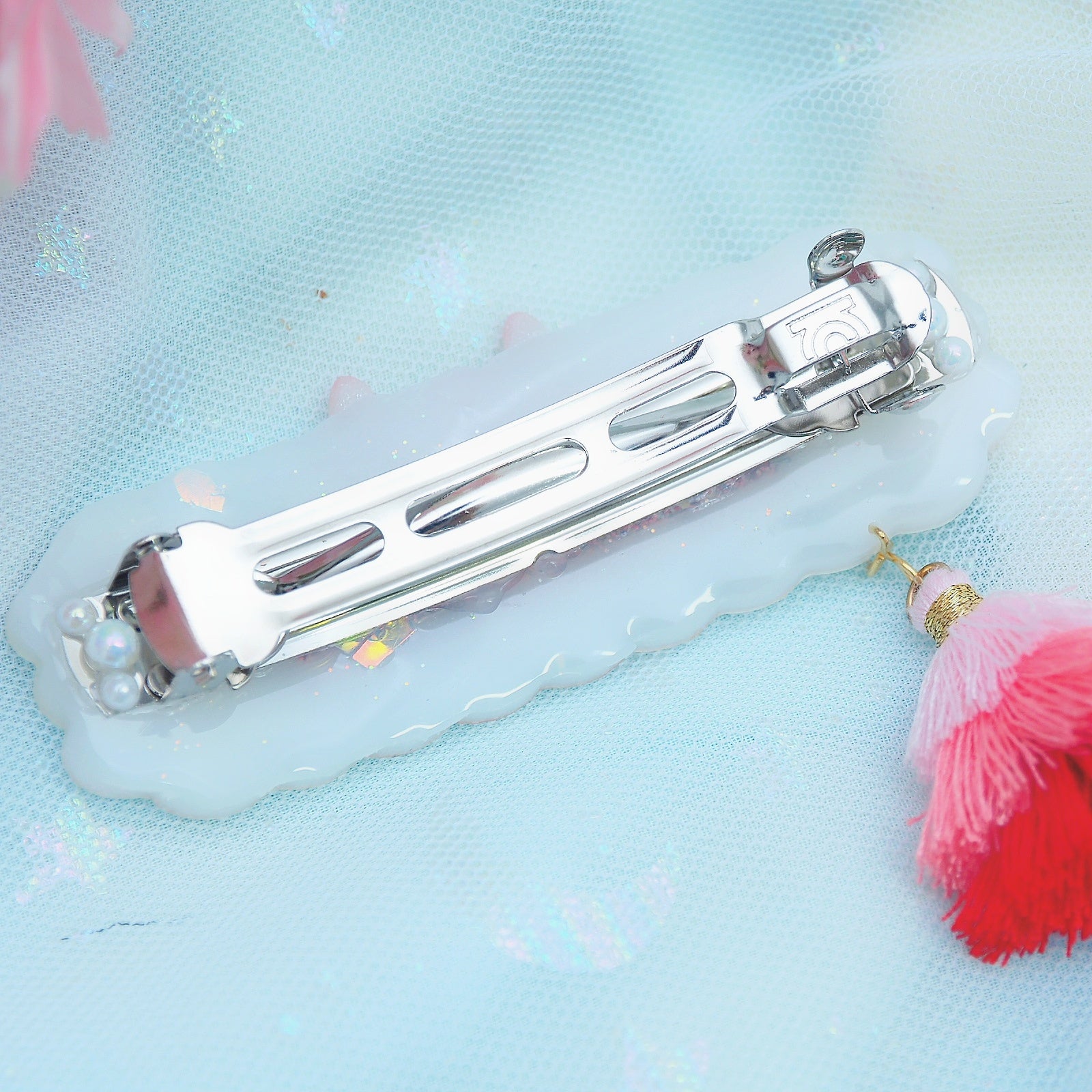 Kitsune Clasp Barrette (Cloud Bar)