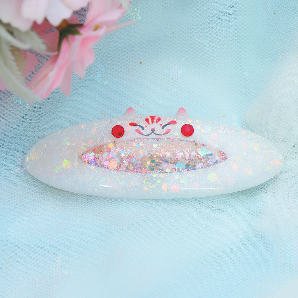 Kitsune Clasp Barrette (Oval)