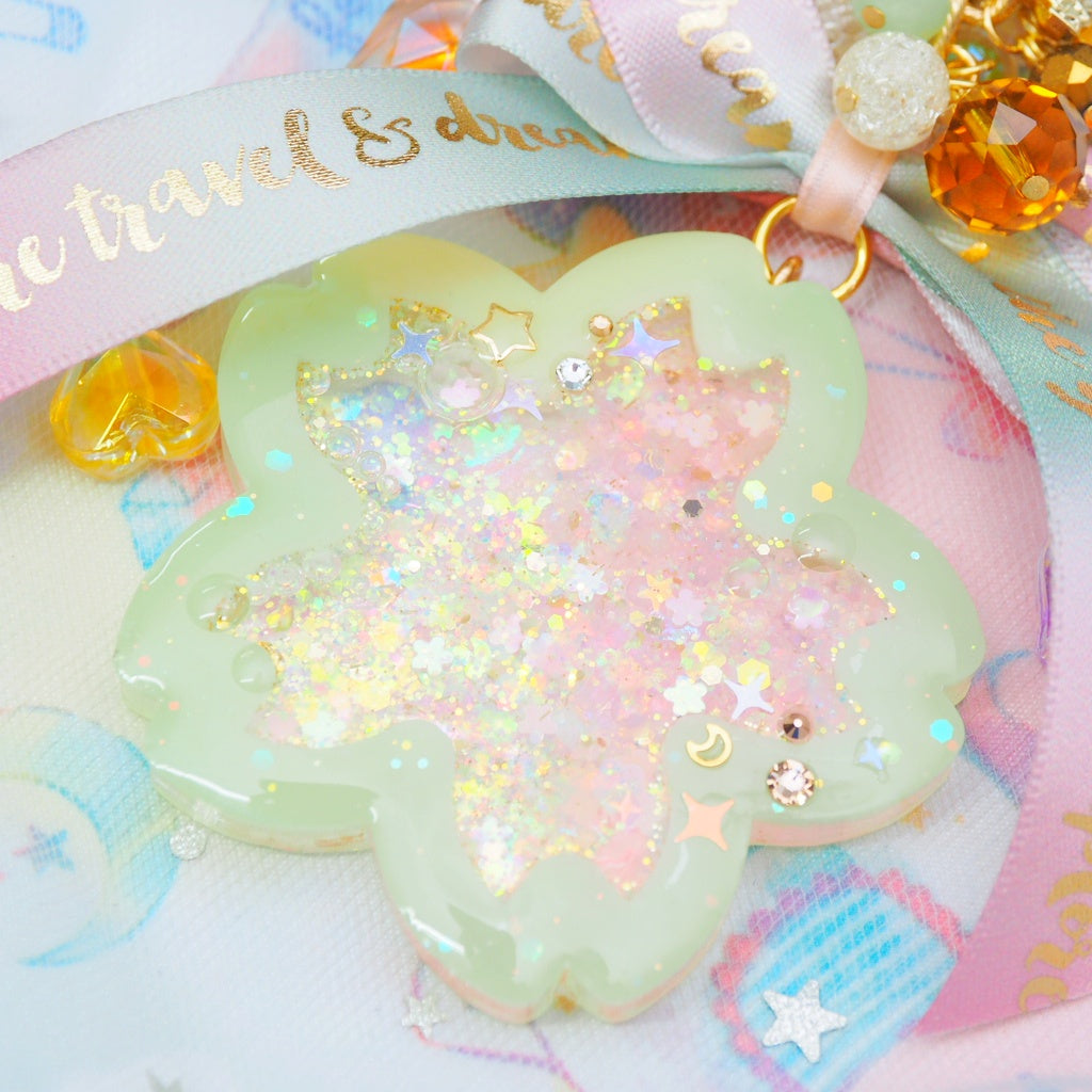 Matcha Sakura Shaker Charm