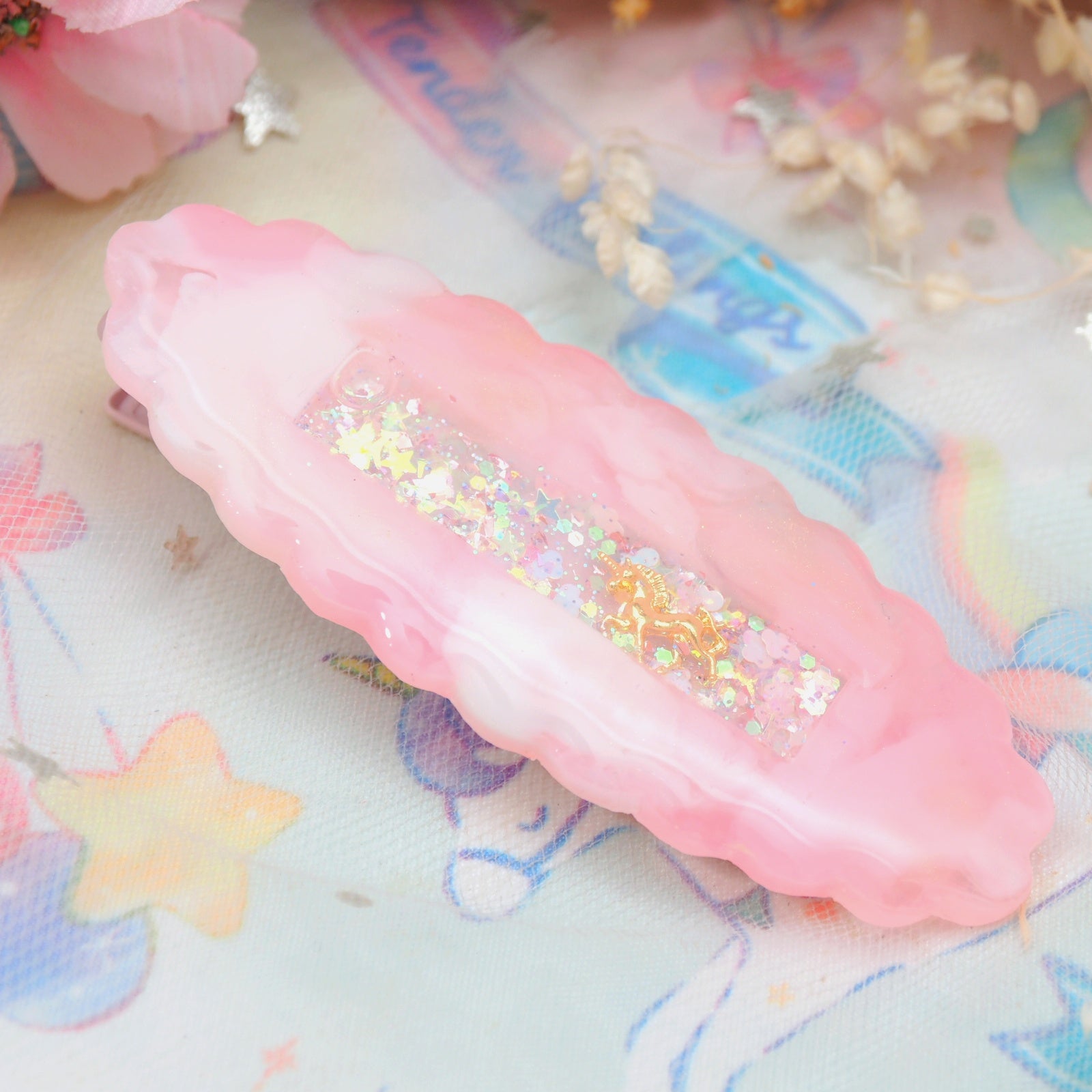Unicorn Odyssey Shaker Barette