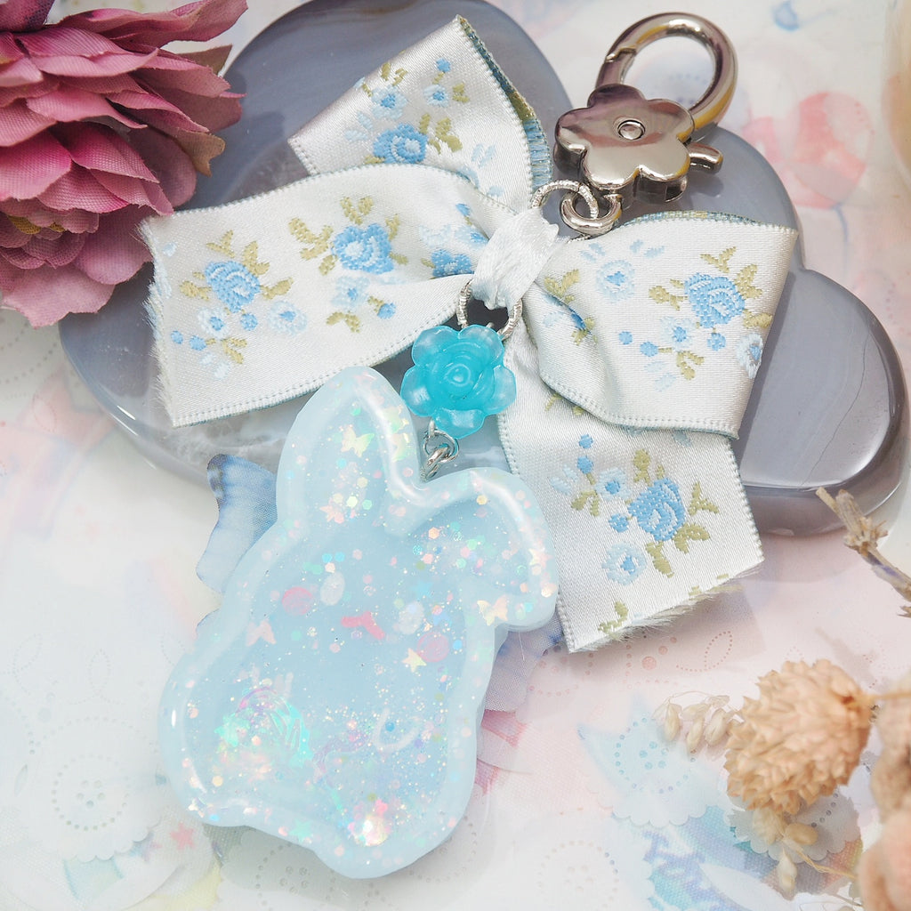 Bluebell Fairy Bun with Embroidered Floral Bow