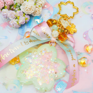 Matcha Sakura Shaker Charm