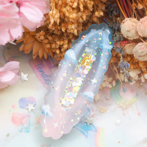 Castle in the Clouds Shaker Barette (Oval)