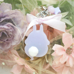 Purple Ghostie Boo Bun Charm (Glows)
