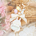 Peachy Ghostie Boo Bun Charm (Glows)