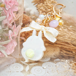 Peachy Ghostie Boo Bun Charm (Glows)