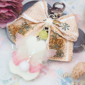 Daffodil Fairy Bun with Embroidered Floral Bow