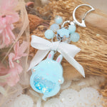 Blue Ghostie Boo Bun Charm (Glows)