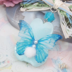 Hydrandrea Fairy Bun with Embroidered Floral Bow