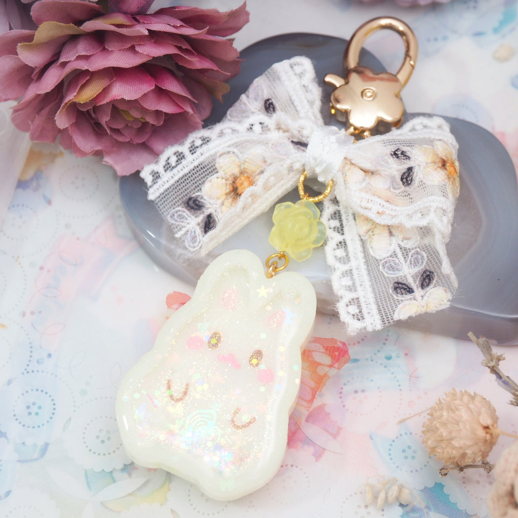 Buttercup Fairy Bun with Embroidered Floral Bow