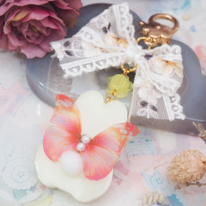 Buttercup Fairy Bun with Embroidered Floral Bow