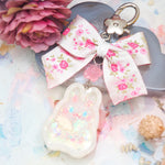 Gardenia Fairy Bun with Embroidered Floral Bow