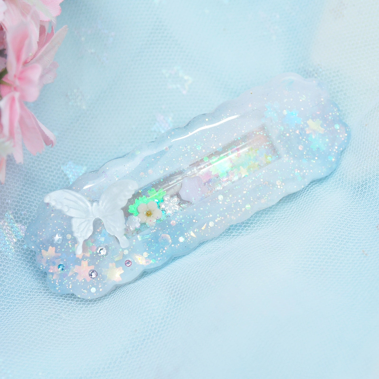 Delicate Fairy Clasp Barrette (Cloud Bar)