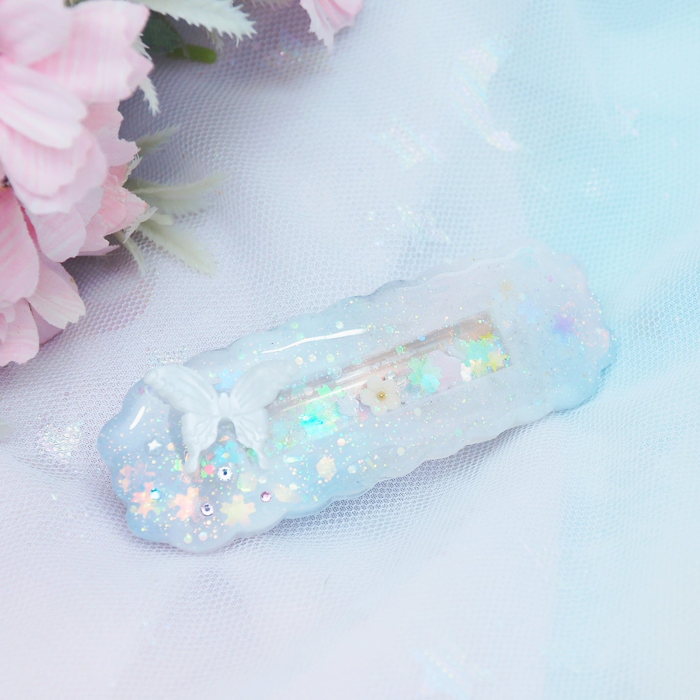 Delicate Fairy Clasp Barrette (Cloud Bar)
