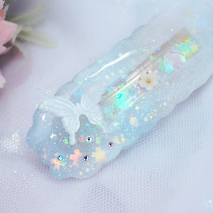 Delicate Fairy Clasp Barrette (Cloud Bar)