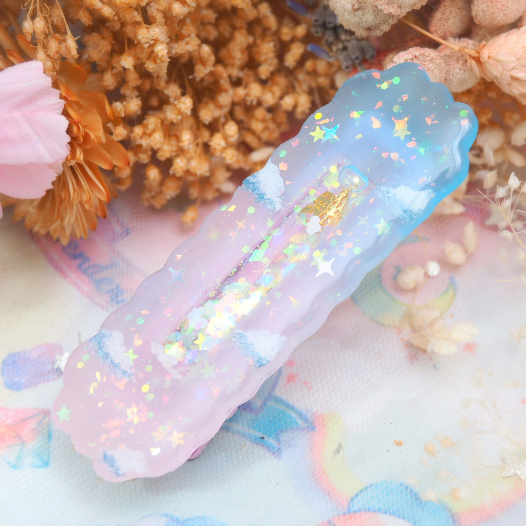 Castle in the Clouds Shaker Barette (Rectangle)