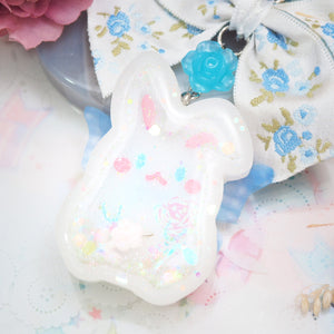 Carnation Fairy Bun with Embroidered Floral Bow