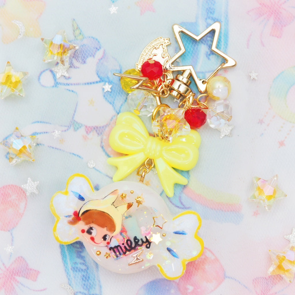 Painted PikaPeko Candy Charm