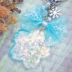 Snow Sakura Iridescent Shaker (Interchangeable Ornament Charm)