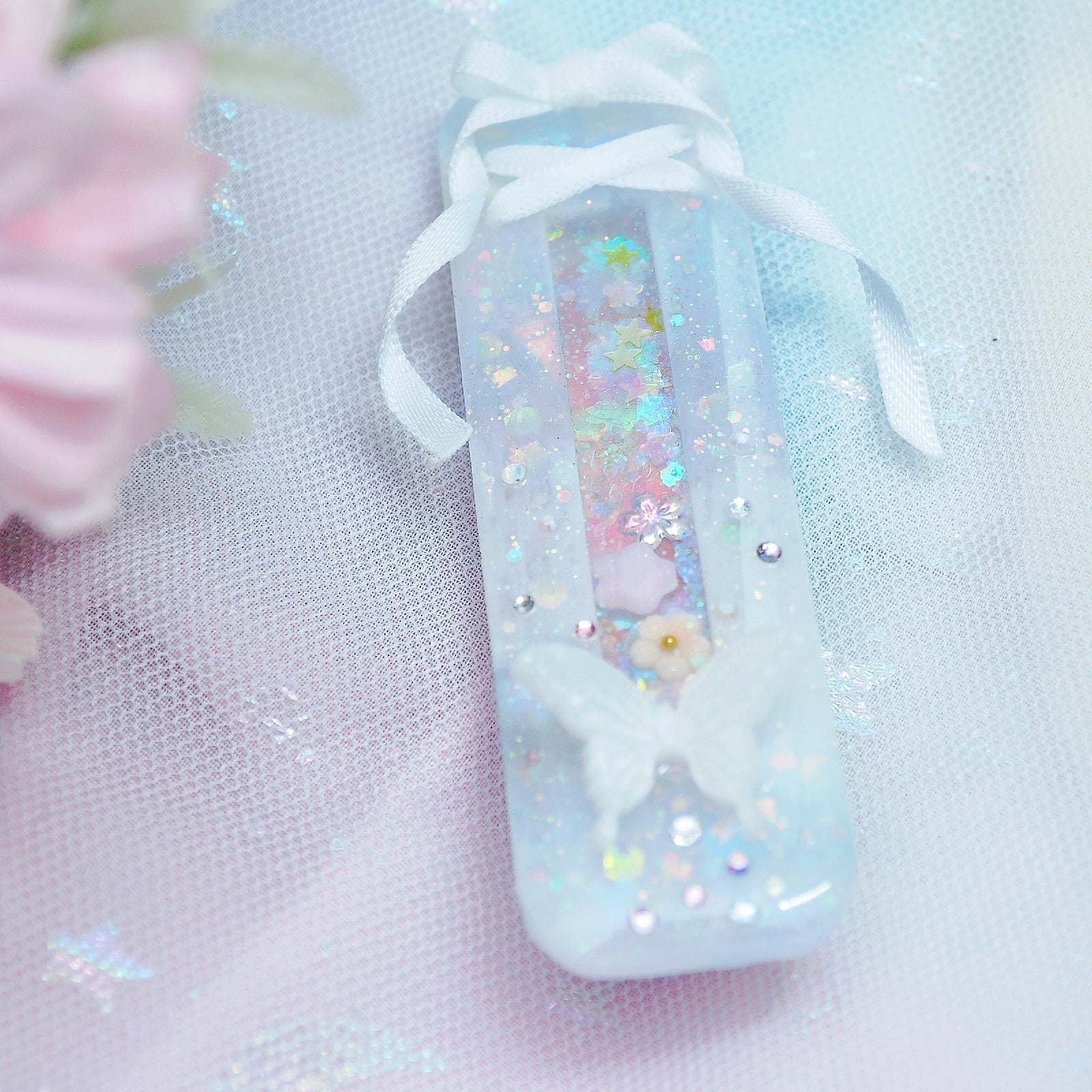 Fairy's Footsteps Barrette Clip (Rounded Rectangle)