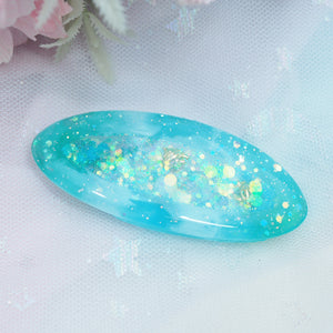Drop of the Ocean Barrette (Oval)