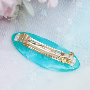 Drop of the Ocean Barrette (Oval)