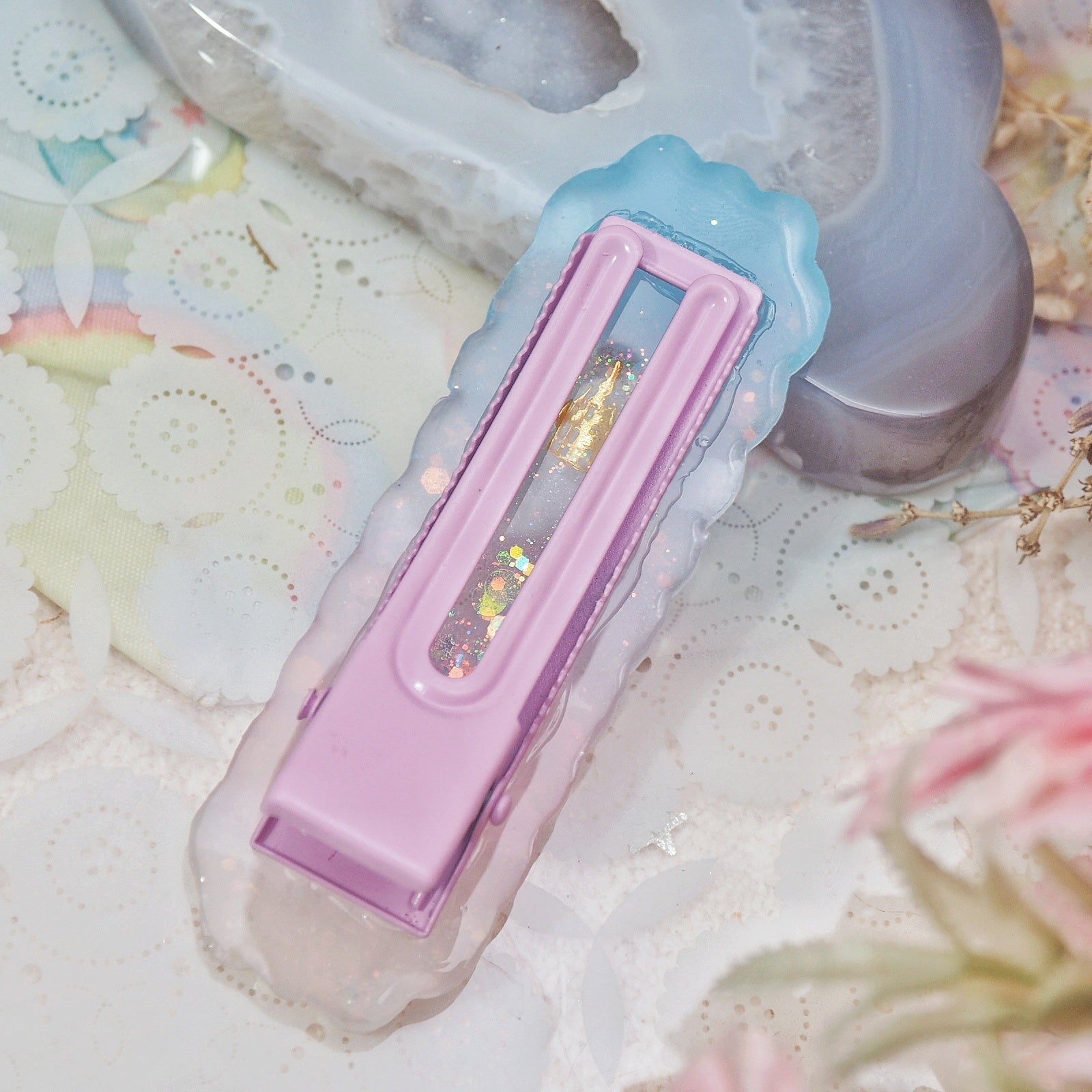 Castle in the Clouds Shaker Barette (Rectangle Cloud)
