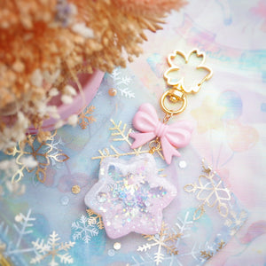 Smol Pink Snowflake Charm (Type B)