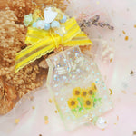 Clear Sunflower Miruku ミルク Carton Charm